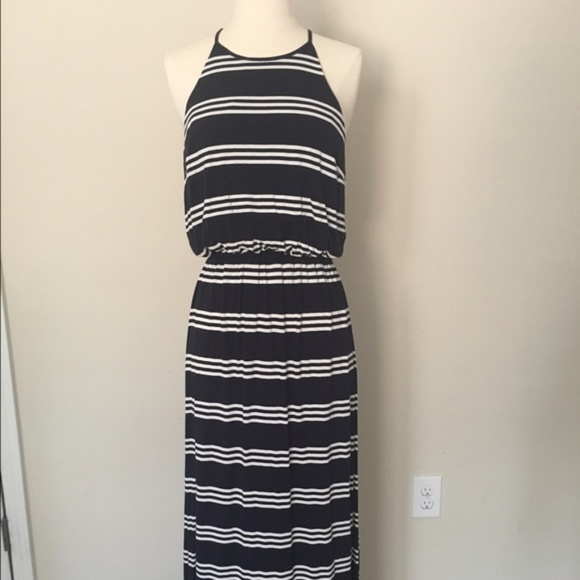LOFT Dresses & Skirts - Loft Maxi Dress, Navy/White, NWOT